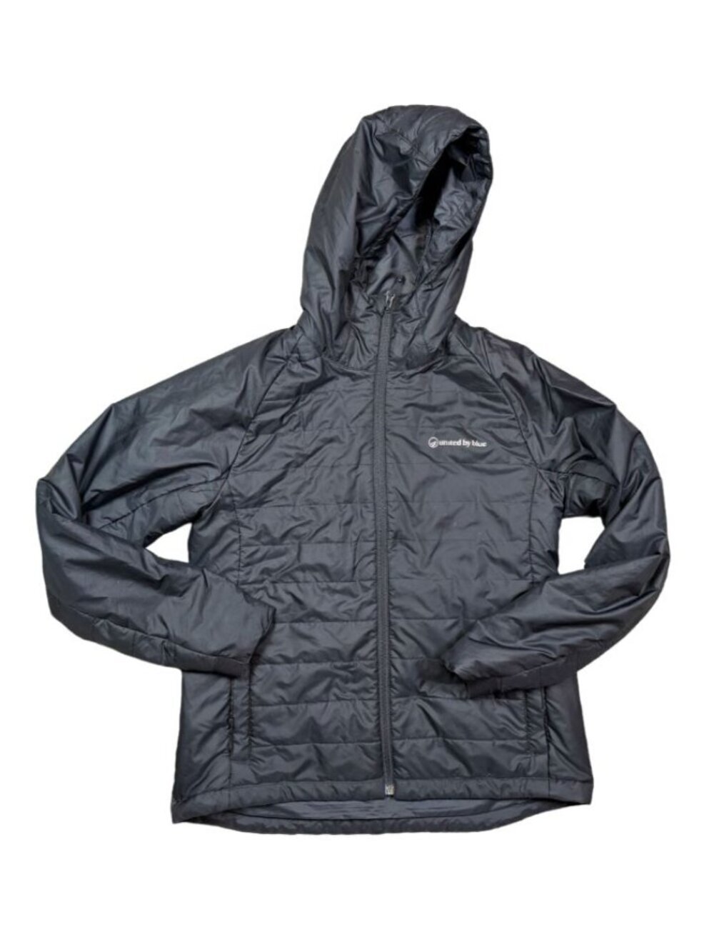 United By Blue Bison Ultralight Jacket Small Black Hooded Packable Puffer Coat